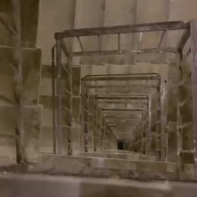 POV: Falling phone down the stairs