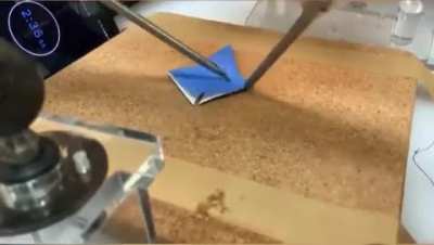Surgeons make origami to gain the skill of controlling robotic arms to perform operations at a distance.