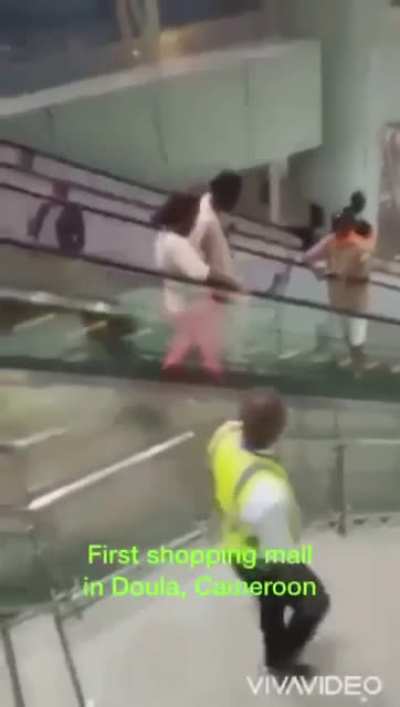 Mall opening in Cameroon.