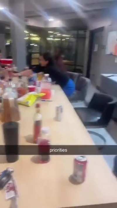 man has his priorities straight