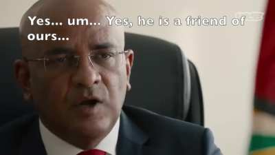 a President hears his money launder's name