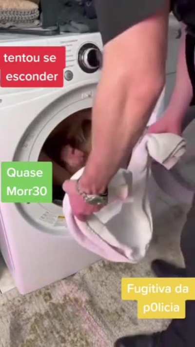 to exit from the washer after doing a dare