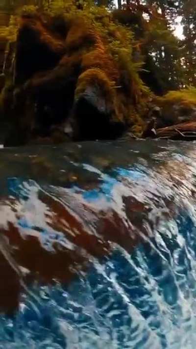 ? Slow motion footage of a river