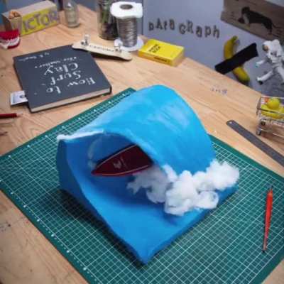 Stop motion using 8kg of clay (Credit @patagraph on IG)