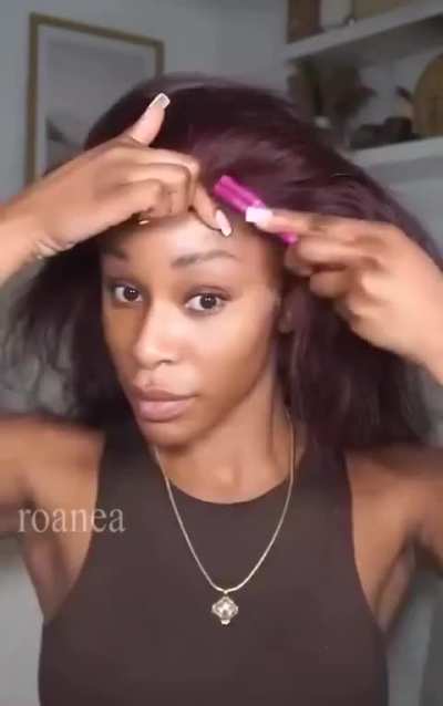 How to wear a wig.