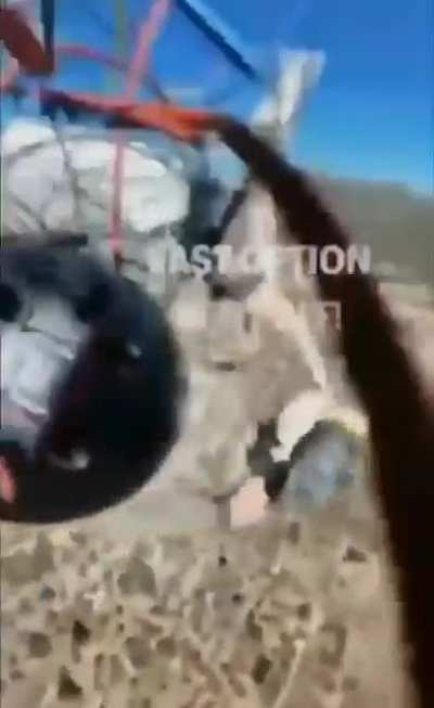 Paragliding fail becomes a GOAT save!