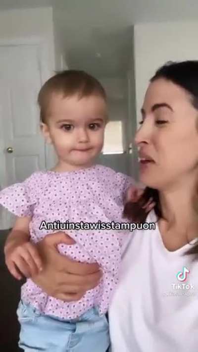 Baby pronouncing big words