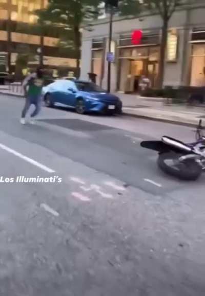 WCGW if I lose balance on a dirt bike doing a wheelie in a crowded street?
