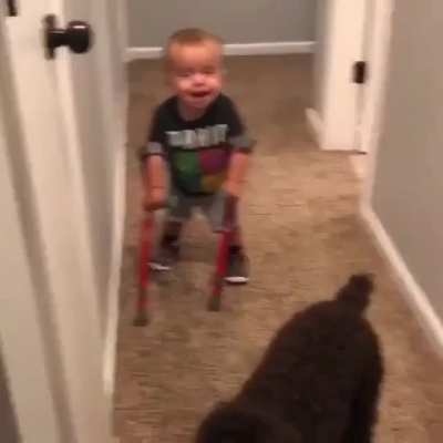 "Look, Maggie. I’m walking, Maggie.”