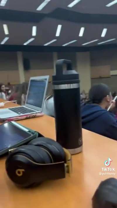 Rudely asking Professor to speak louder meanwhile you’re wearing airpods and sitting in the back