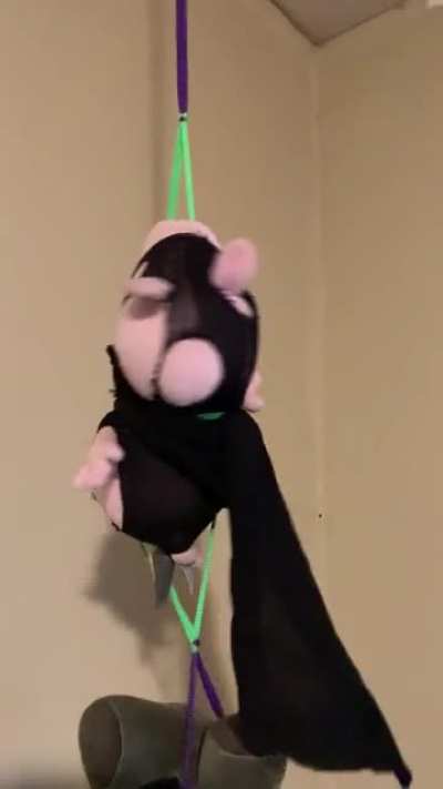 "She's dancing for the groceries" My kid wanted me to make a super hero peppa pig. Fail. Meet BDSM/Stripper Pepita ??