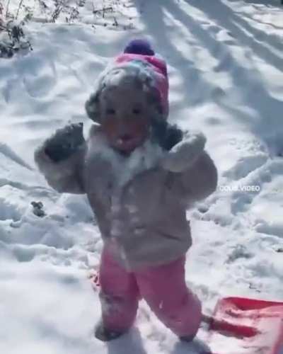 In the snow