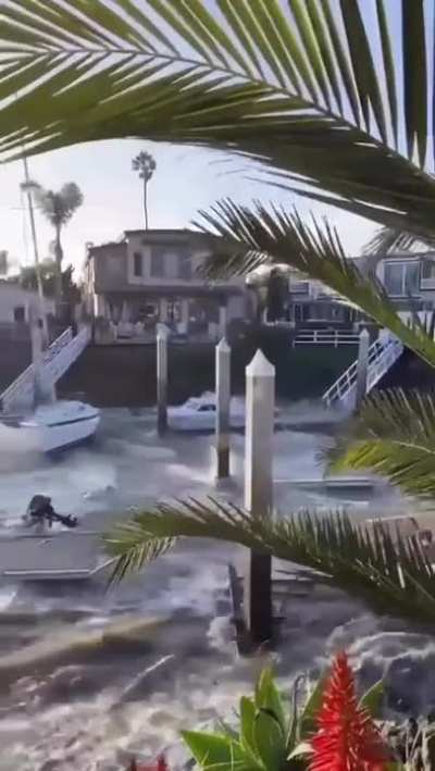 There goes the dock