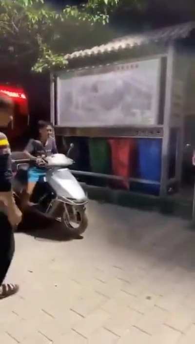 Idiots on scooters?