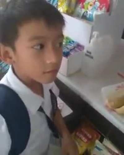 "Chocolates for my teacher."