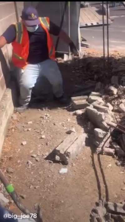 To swing a sledgehammer