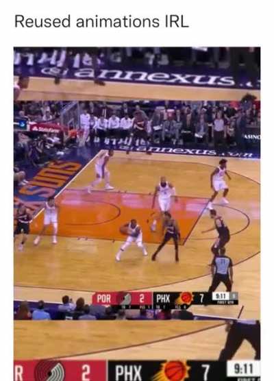 Times NBA players synced up