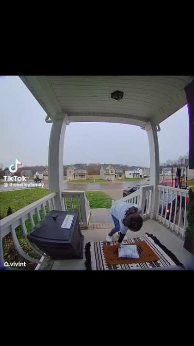 Kid doing kid things