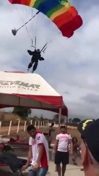 Tom Cruise filming stunts for the Mission Impossible movie