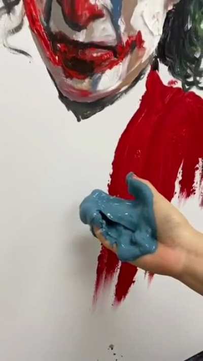 Angrily painting