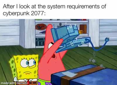 I can’t play that game cause i’m using a toaster