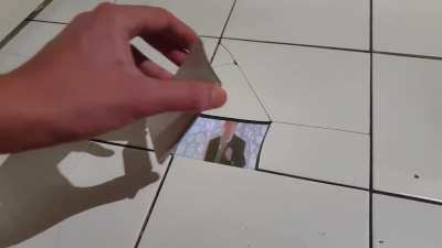 An unusual bathroom tile