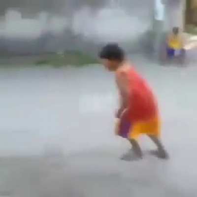 i think he's ok, the ground broke his fall....