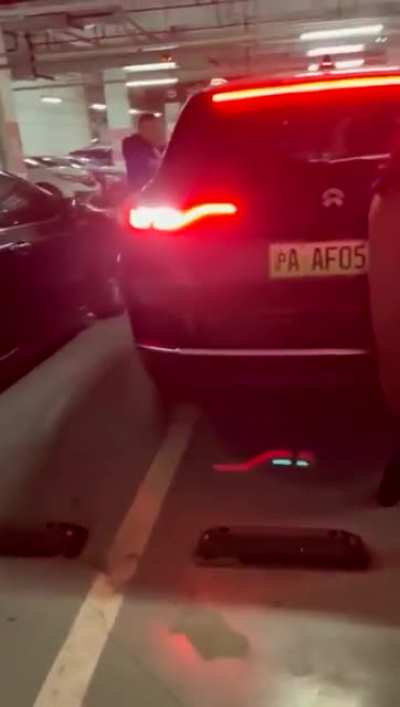 To reserve a parking lot with your body