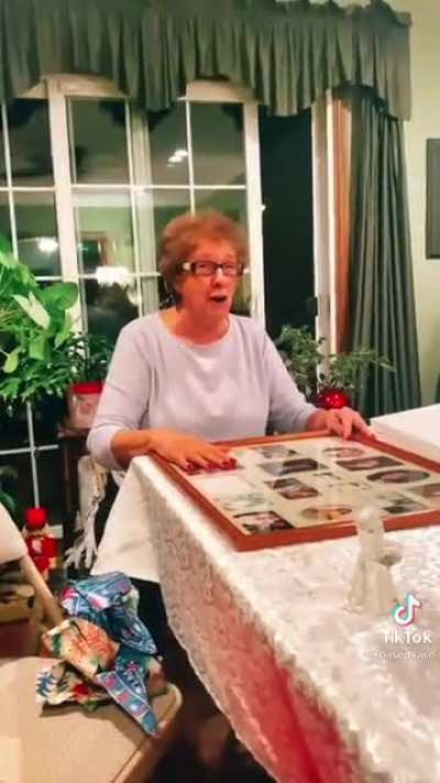 White Elephant gift theme was "Stolen From Grandma's House"