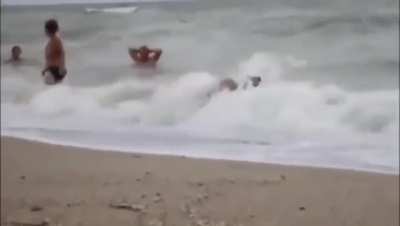 ...to get out of the sea