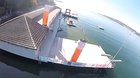 Drone crashes into water, capturing stunning footage