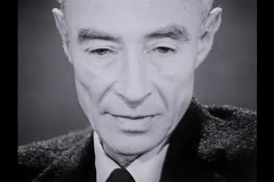 Robert Oppenheimer (aka father of the atomic bomb) famously saying "Now, I am become Death, the destroyer of worlds.” after witnessing the successful test of the first atomic bomb in 1945.