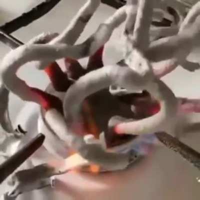 Calcium on fire