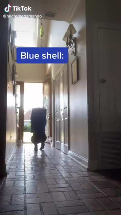 It’s terrifying to see that blue shell icon pop up behind you