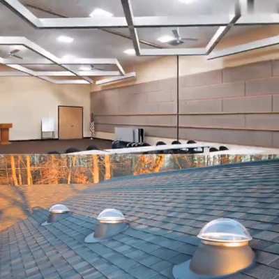 A solar tube, also called a sun tunnel, is a great way to get daylight into a dark space