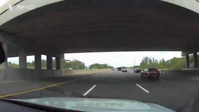 Why merge into the right lane when you can merge into the middle lane? Good luck everybody!