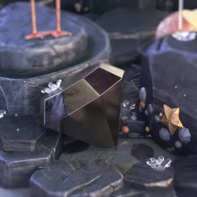 "Diamond in the Rocks" A looping animation I made for promoting an upcoming project.