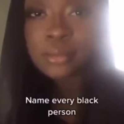 Name every black person. ?