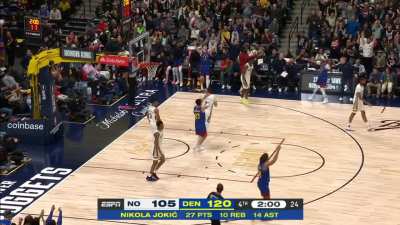 [Highlight] Nikola Jokic gets his 10th board of night and his 12th triple-double of the season, 117th of his career. The crowd is cheering and giving him a standing ovation. 27 points, 10 Rebounds and 14 Assists (2 TOV).