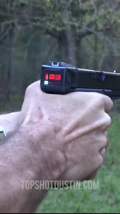 Pistol with smart led display