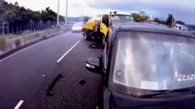 Guess what that yellow car was carrying