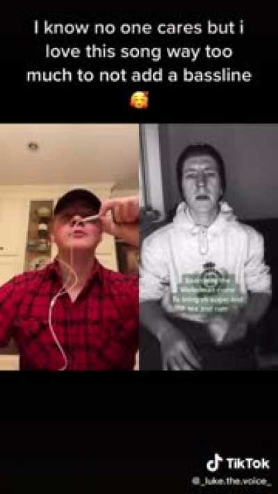 This mans insanely low and good singing voice