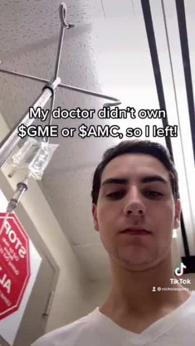 Doc lost $ because he doesn’t have diamonds hands???