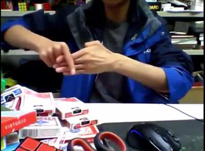 dude takes thumb trick to another level