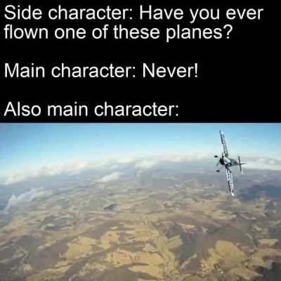 Suddenly a natural pilot