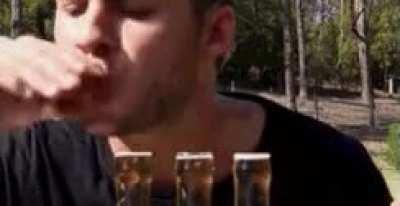 He drank those so fast!