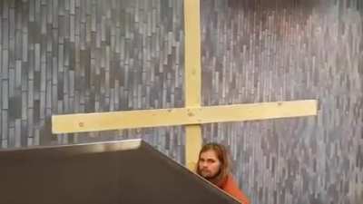 Jesus take the escalator