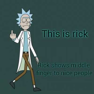 if you see the middle finger then you're nice