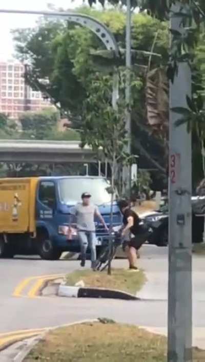 Wcgw trying to run over a cyclist