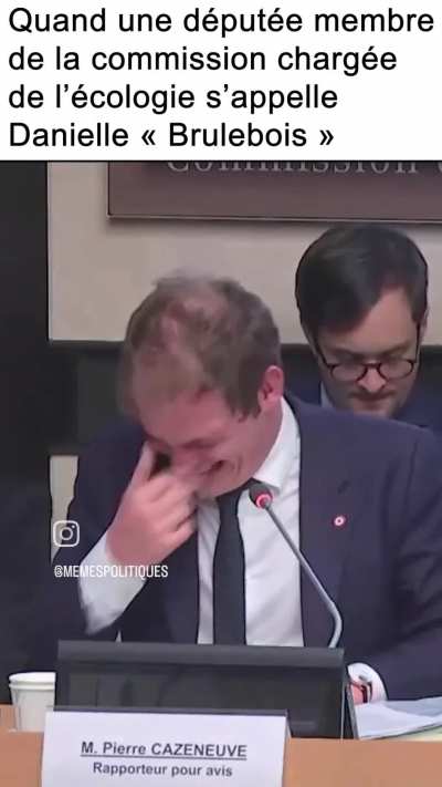 When the legislator for environmental conservation is called "Burnwood". [00:01]